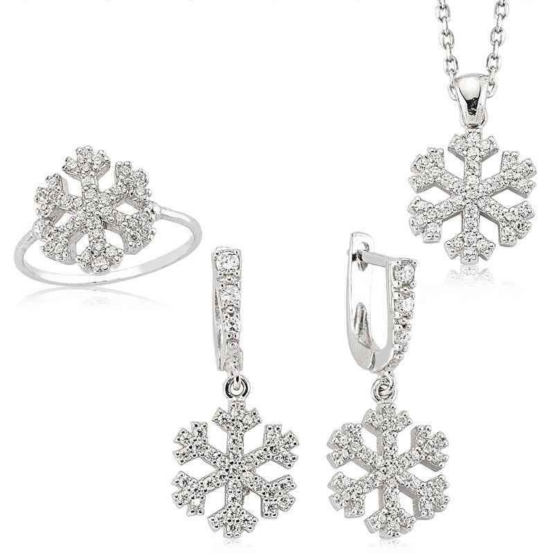 Snowflake Women's Silver Set