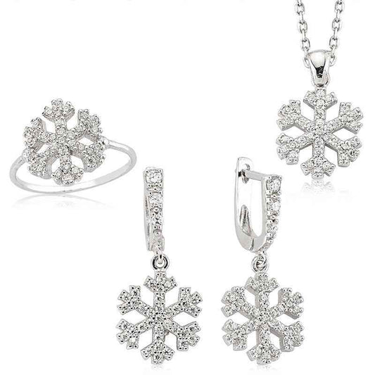 Snowflake Women's Silver Set