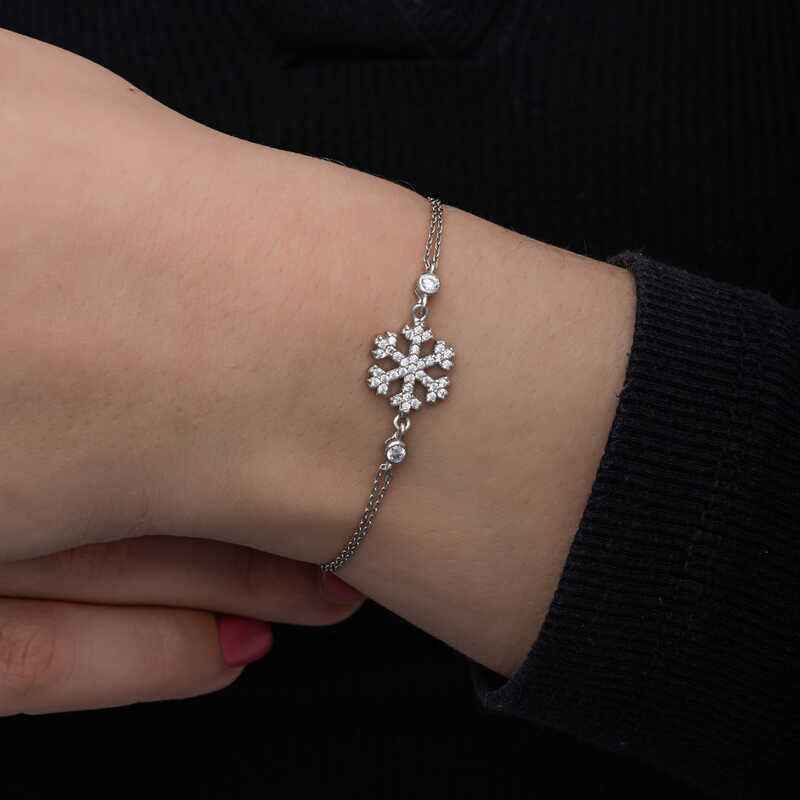 Snowflake Women's Silver Bracelet
