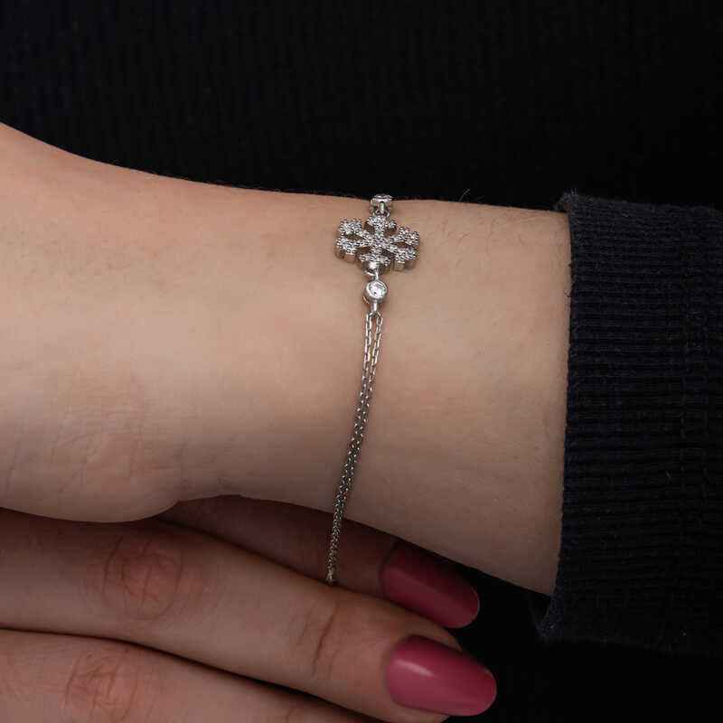 Snowflake Women's Silver Bracelet