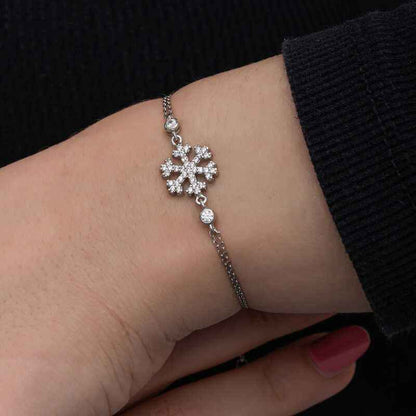 Snowflake Women's Silver Bracelet