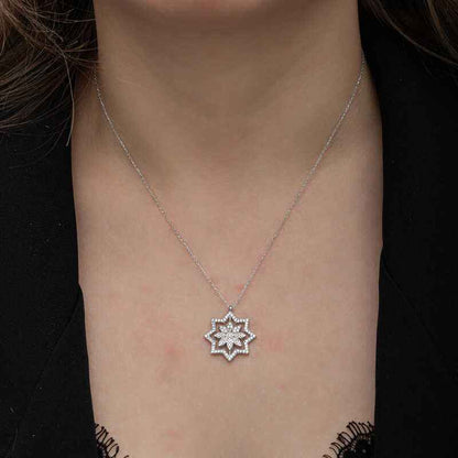 Snowflake Women's Silver Necklace