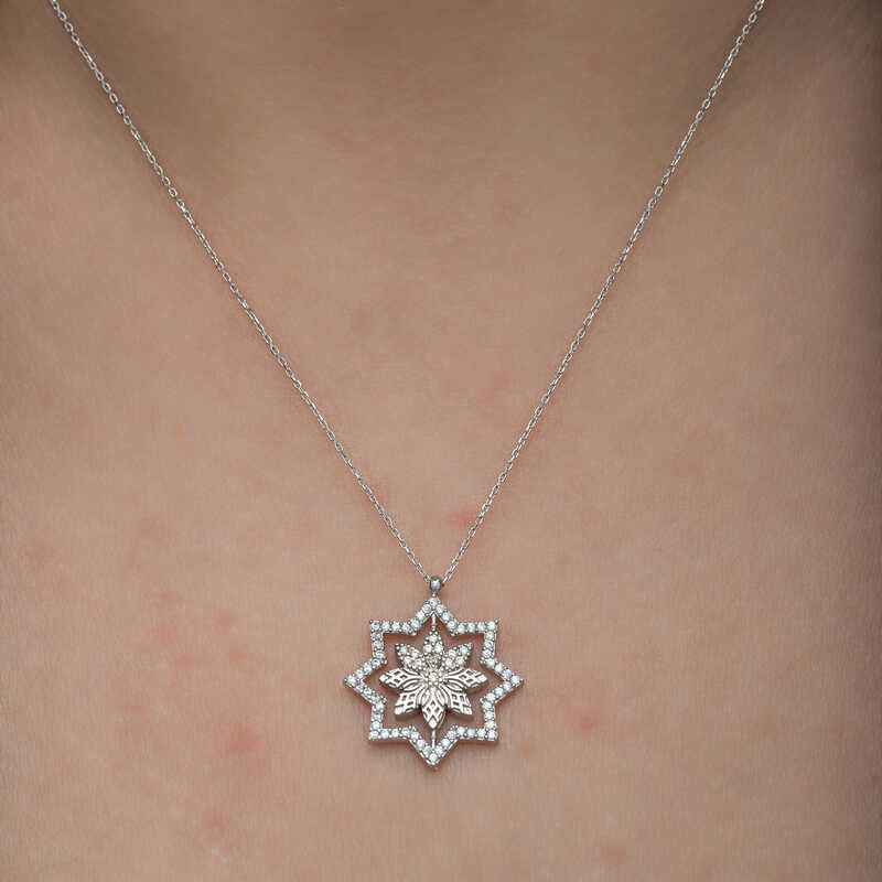 Snowflake Women's Silver Necklace
