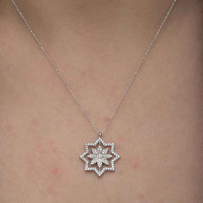 Snowflake Women's Silver Necklace