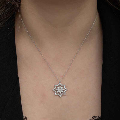 Snowflake Women's Silver Necklace