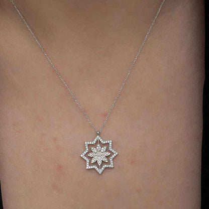 Snowflake Women's Silver Necklace