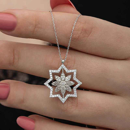 Snowflake Women's Silver Necklace