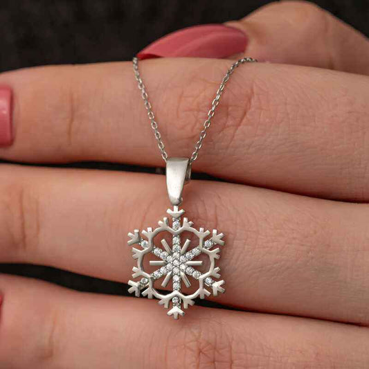 Snowflake Women's Silver Necklace