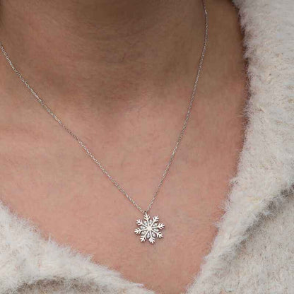Snowflake Women's Silver Pendant