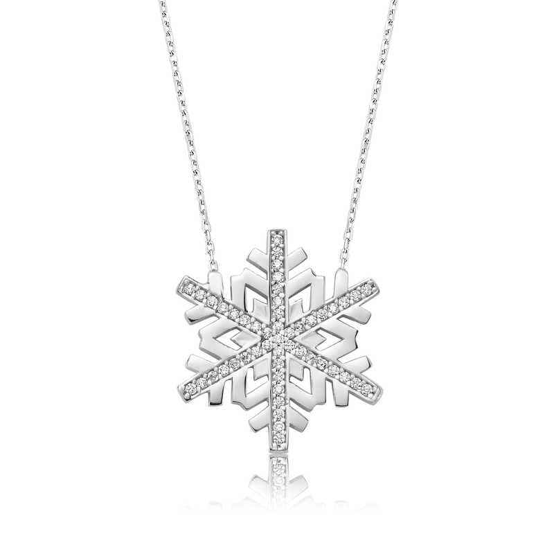 Snowflake Women's Silver Necklace