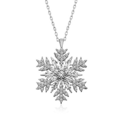 Collier en argent flocon de neige