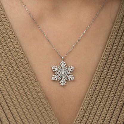 Collier en argent flocon de neige