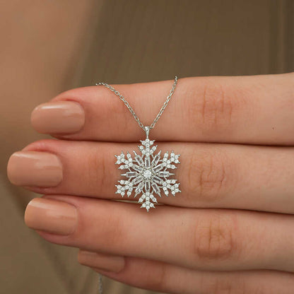 Collier en argent flocon de neige