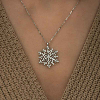 Snowflake Silver Pendant