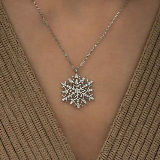 Snowflake Silver Pendant