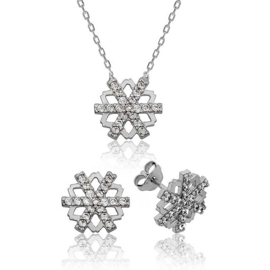 Ensemble argenté pour femme Snowflake