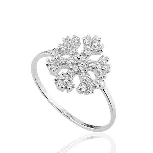 Snowflake Silver Ring