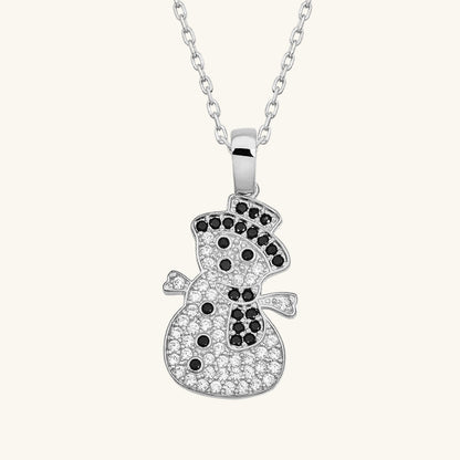 Snowman Women's Silver Pendant