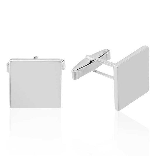 Square Silver Cufflinks