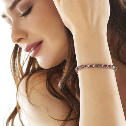 Square Zultanite Stone Women's Silver Bracelet