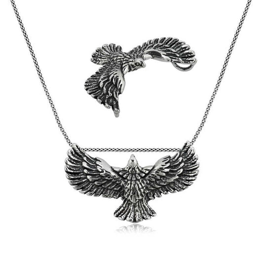 Eagle Men's Silver Necklace