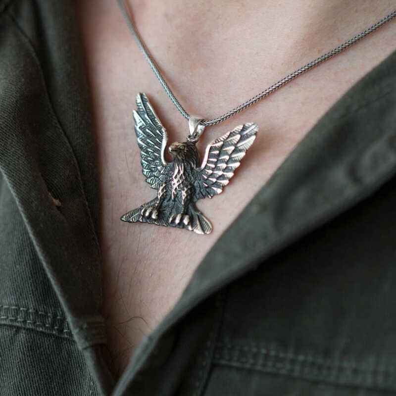 Eagle Men's Silver Pendant