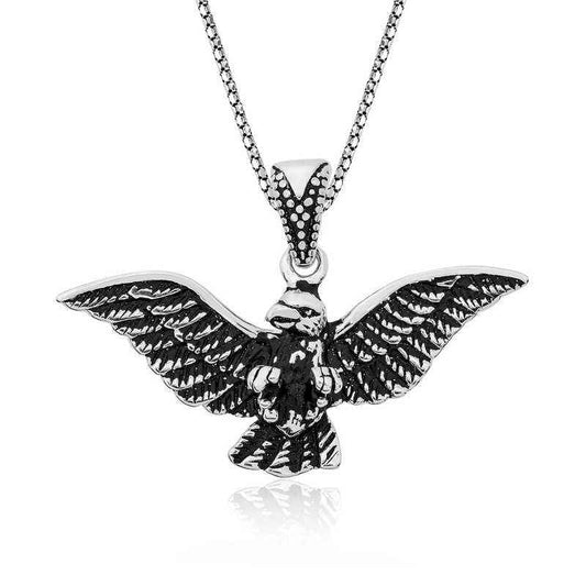 Eagle Men's Silver Necklace