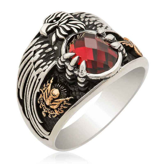 Eagle Men's Silver Ring