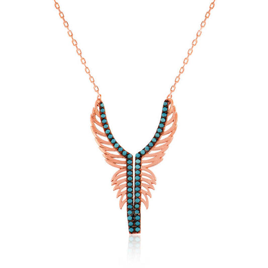 Angel Wing Women's Silver Necklace