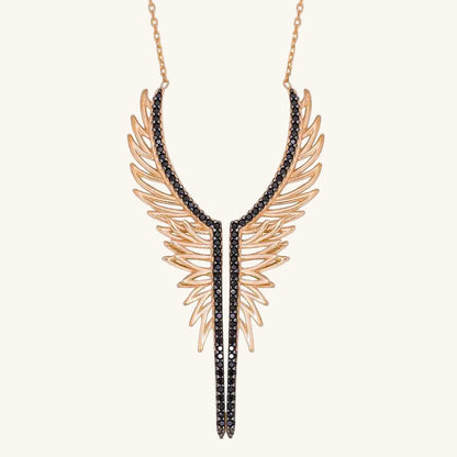 Engelsflügel Damen Silber Halskette