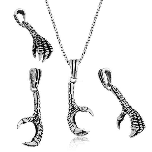 Eagle Claw Silver Pendant