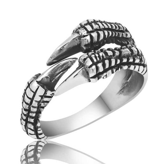 Eagle Claw Men's Silver Ring