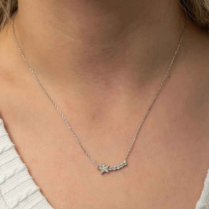 Women's Shooting Star Silver Necklace