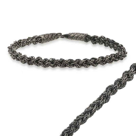 Kazaziye Knit Silver Bracelet