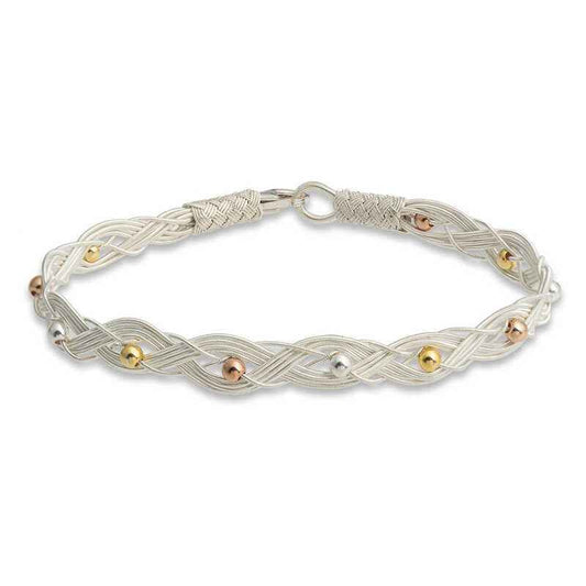 Silver Kazaziye Knit Bracelet