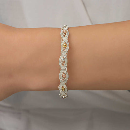 Bracelet en argent tricoté Kazaz Wire Art