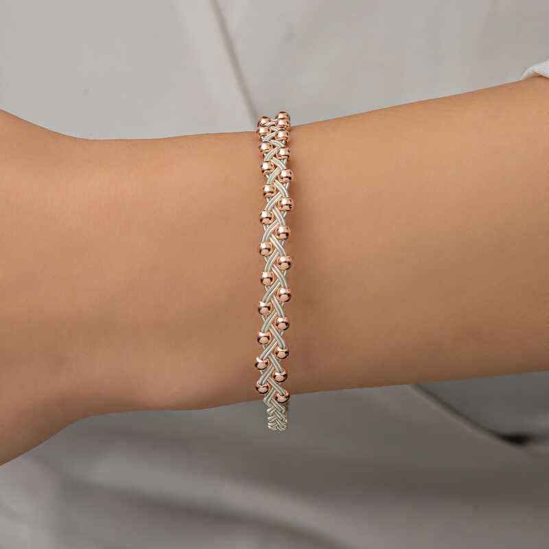 Kazaziye Knit Silver Bracelet