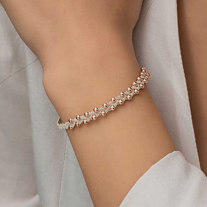 Bracelet en argent tricoté Kazaz Wire Art
