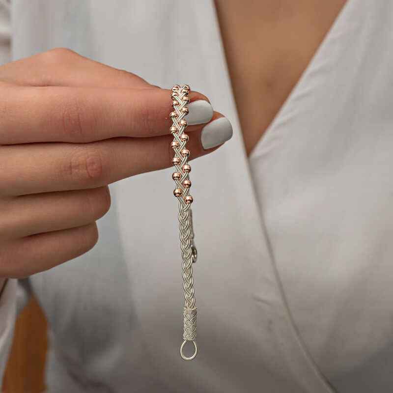 Kazaziye Knit Silver Bracelet