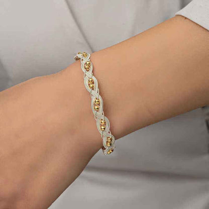 Silver Kazaziye Knit Bracelet