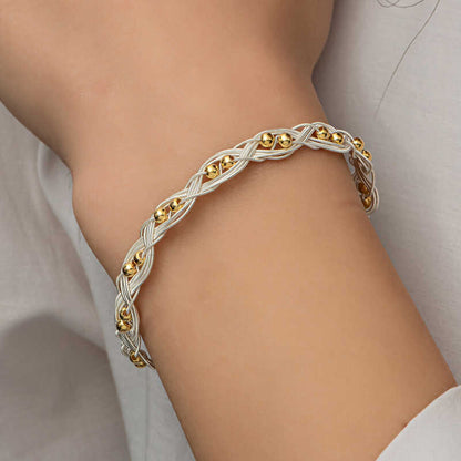 Bracelet en argent tricoté Kazaz Wire Art