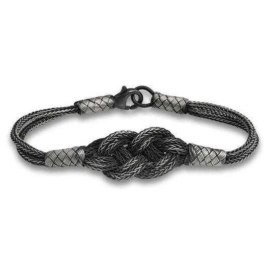 Bracelet en argent tricoté Kazaz Wire Art