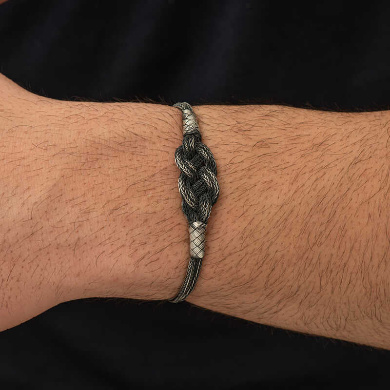 Bracelet en argent tricoté Kazaz Wire Art