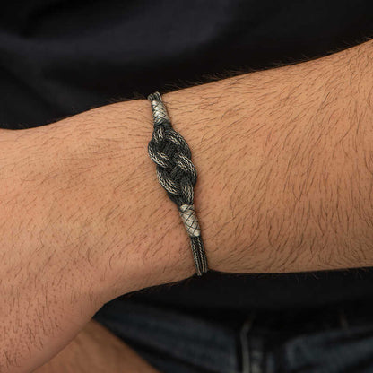 Bracelet en argent tricoté Kazaz Wire Art