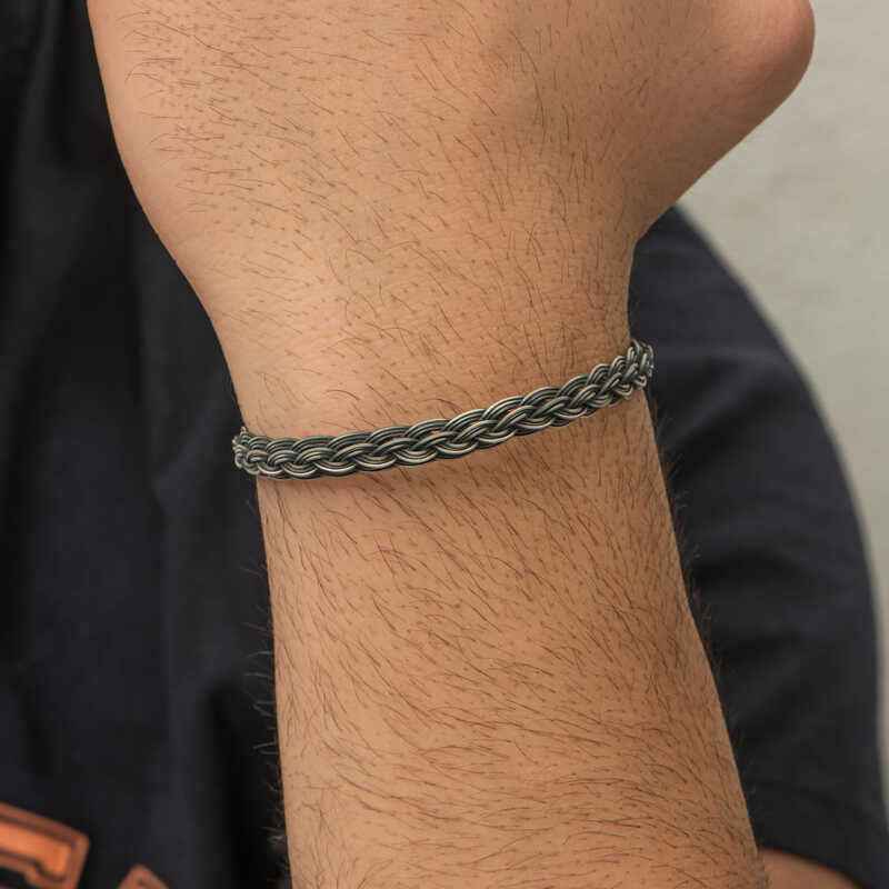 Kazaziye Knit Silver Bracelet