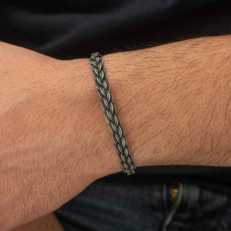 Kazaziye Knit Silver Bracelet
