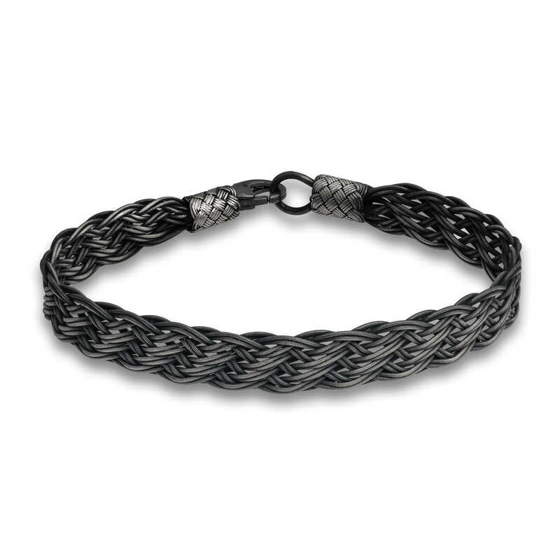 Bracelet en argent tricoté Kazaz Wire Art