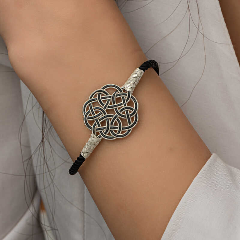 Bracelet en argent tricoté Kazaz Wire Art
