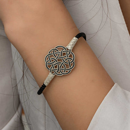 Bracelet en argent tricoté Kazaz Wire Art