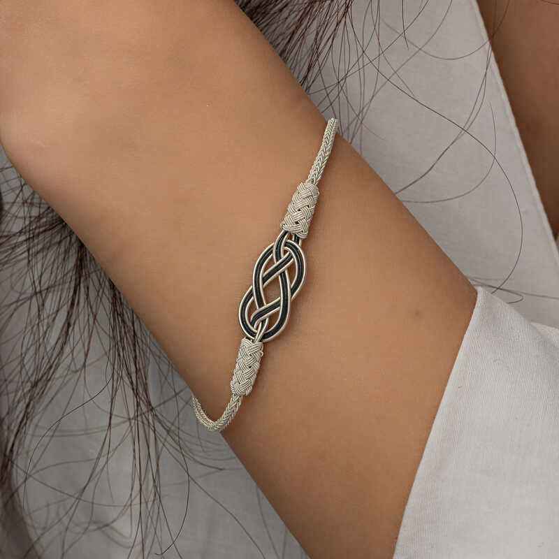 Kazaziye Knit Silver Bracelet